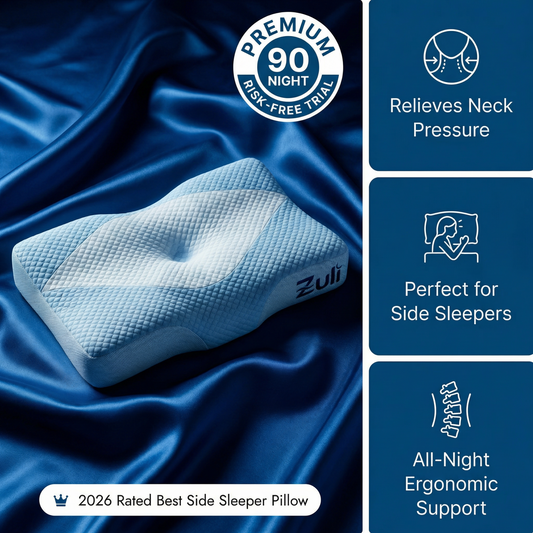 Zuli® Pillow for Stomach & Side Sleepers